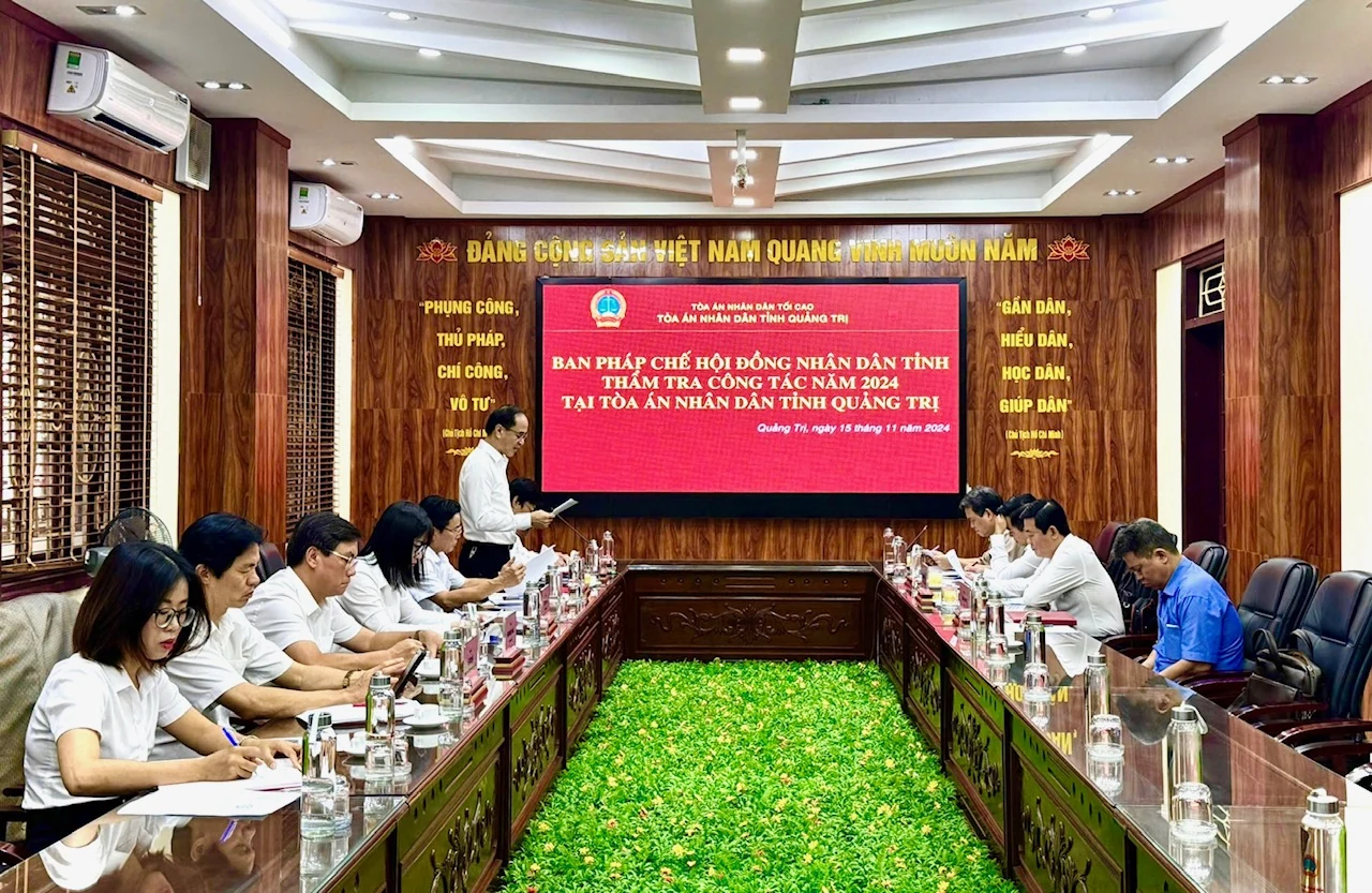 Ban Pháp chế HĐND tỉnh giám sát công tác ngành tòa án