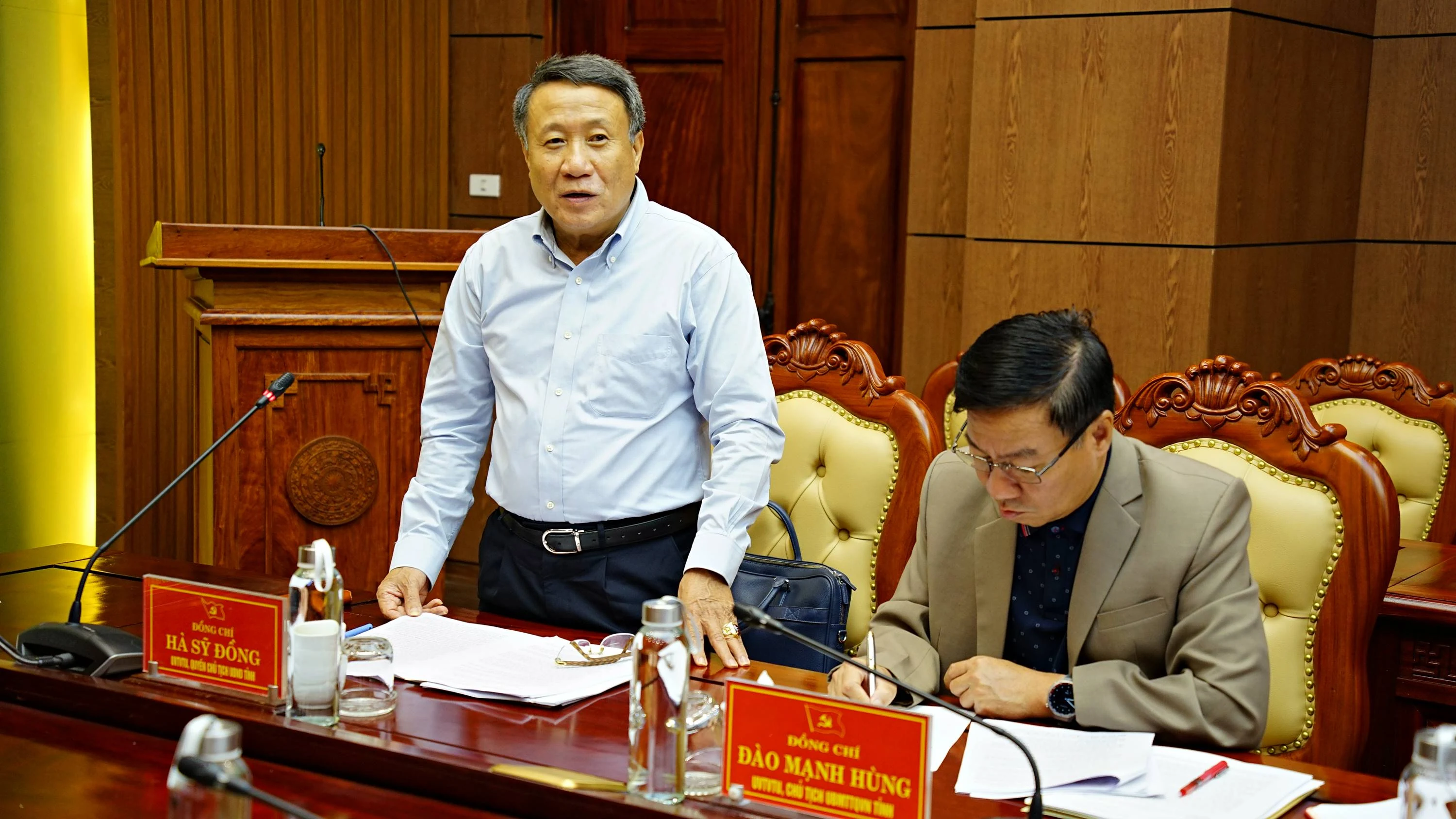 Ban Thường vụ Tỉnh ủy làm việc với Ban cán sự đảng UBND tỉnh