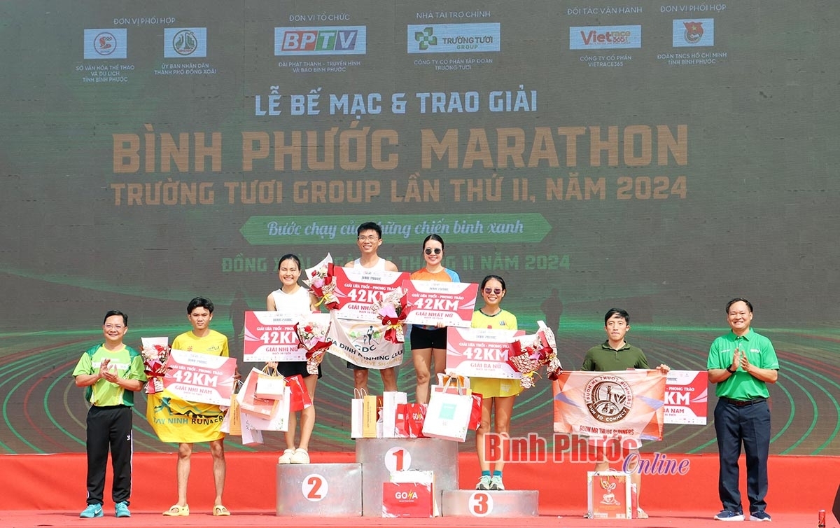 Giải Bình Phước marathon - Trường Tươi Group lần thứ II thành công tốt đẹp