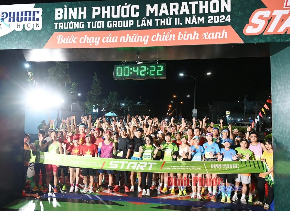 Giải Bình Phước marathon - Trường Tươi Group lần thứ II thành công tốt đẹp