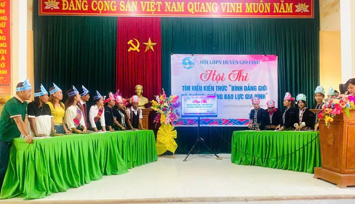 Hội LHPN huyện Gio Linh tích cực thực hiện bình đẳng giới và phòng ngừa bạo lực gia đình