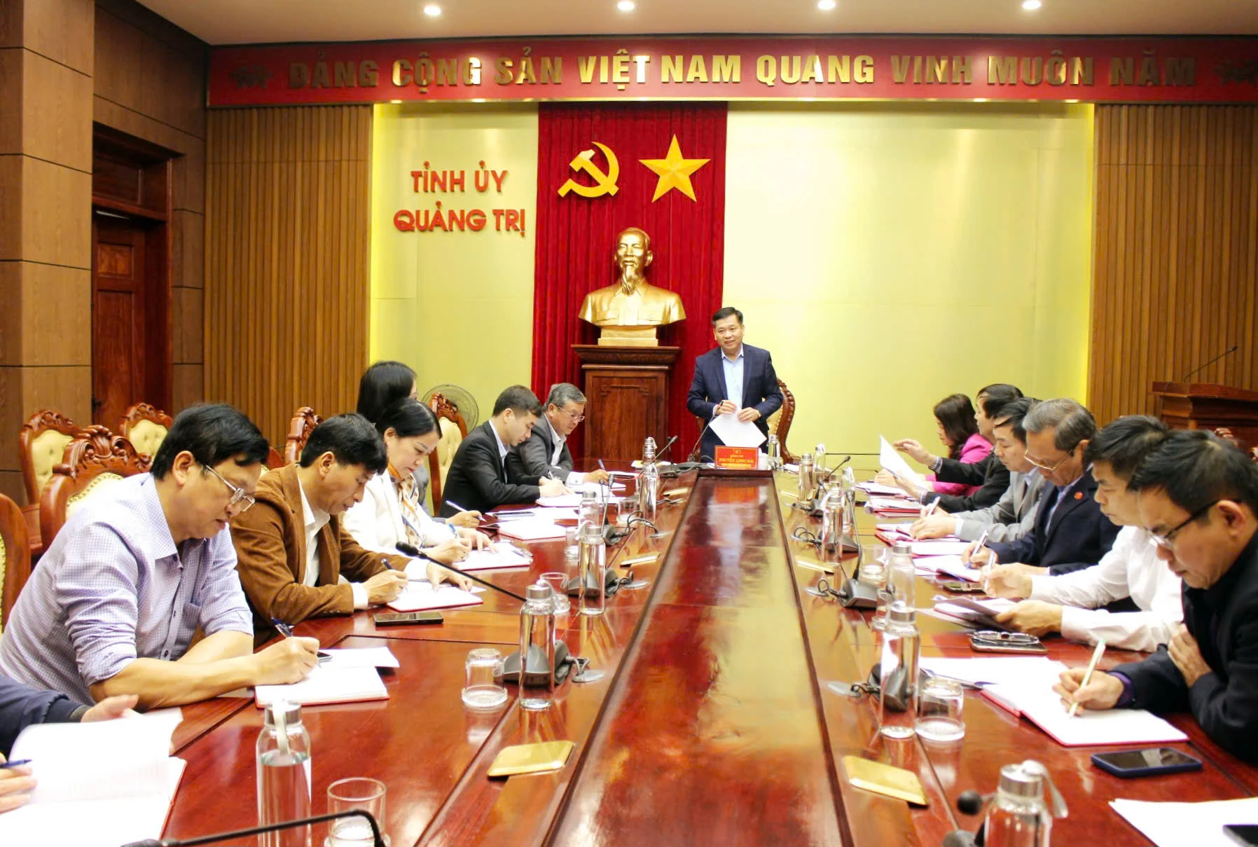 Bí thư Tỉnh ủy Nguyễn Long Hải làm việc với Ban Tổ chức Tỉnh ủy, Ủy ban Kiểm tra Tỉnh ủy về triển khai nhiệm vụ trọng tâm năm 2025