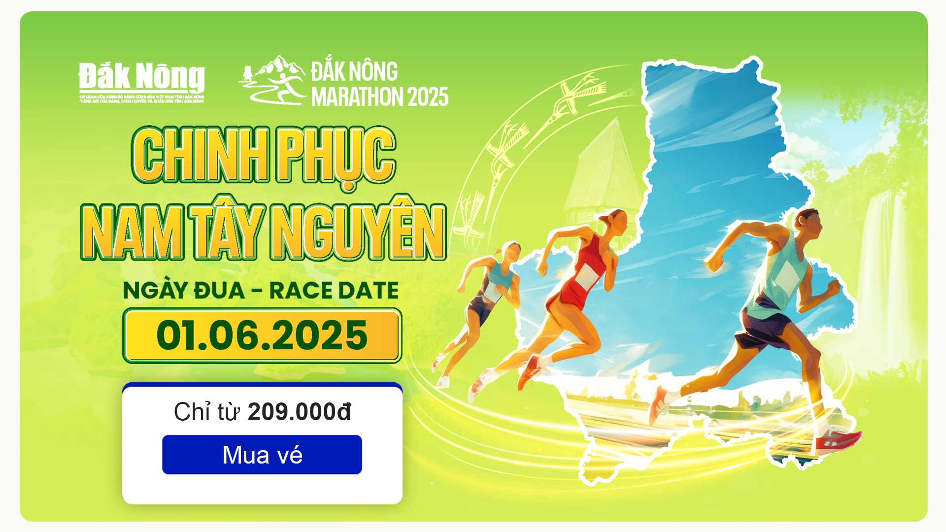 Chạy giữa đại ngàn Tây Nguyên - Đắk Nông Marathon 2025 chờ bạn!