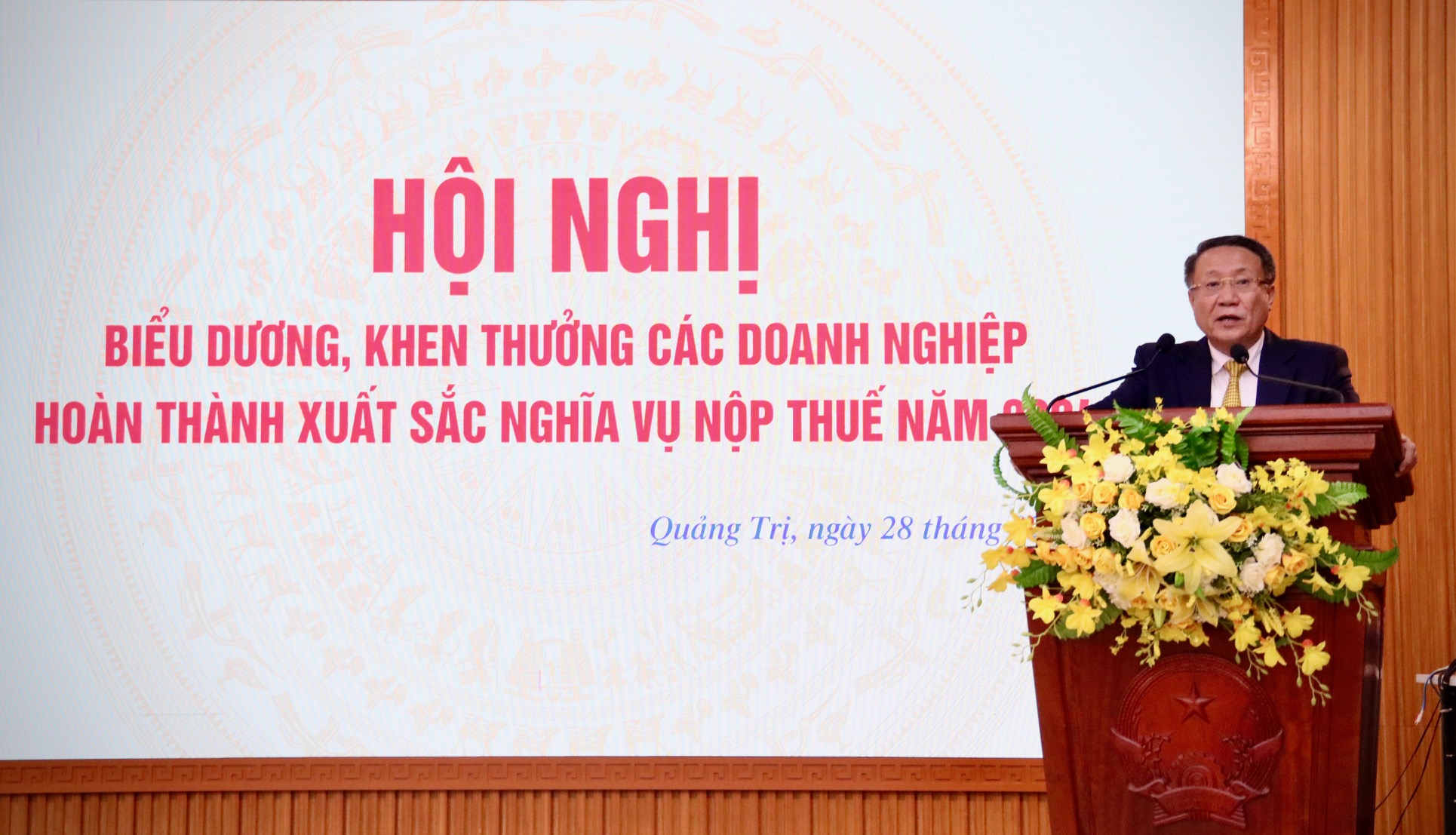 UBND tỉnh Quảng Trị khen thưởng các doanh nghiệp hoàn thành xuất sắc nghĩa vụ nộp thuế năm 2024