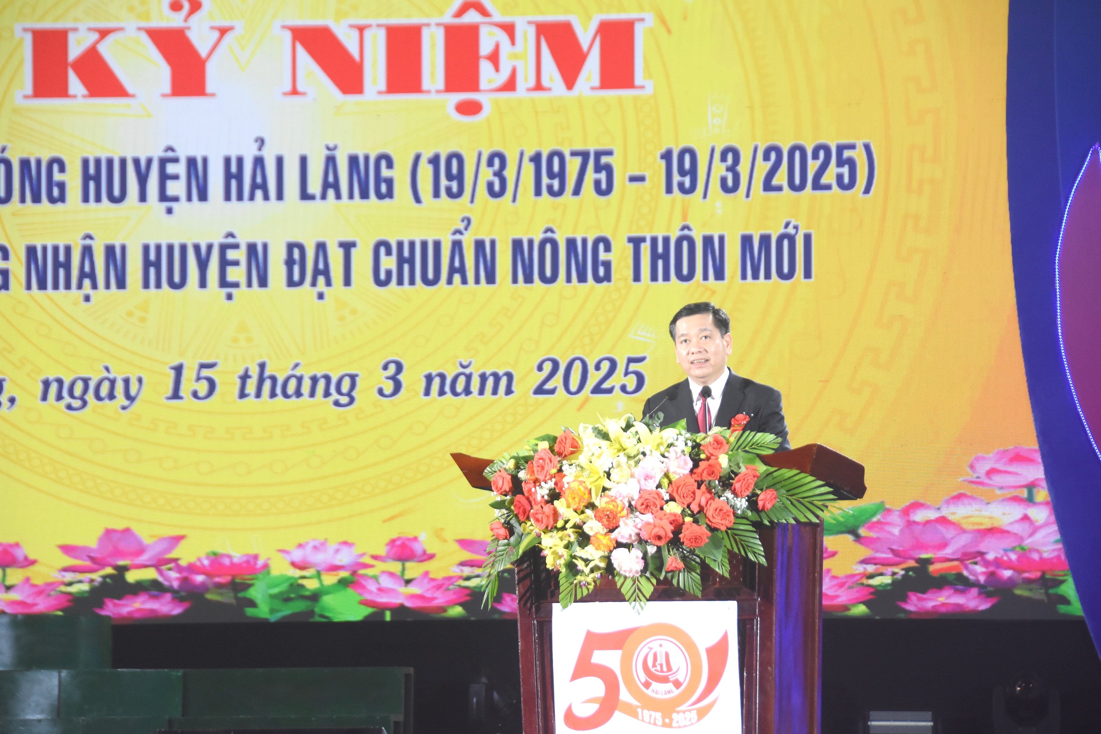 Lễ kỷ niệm 50 năm Ngày giải phóng huyện Hải Lăng và đón nhận Bằng công nhận huyện đạt chuẩn nông thôn mới