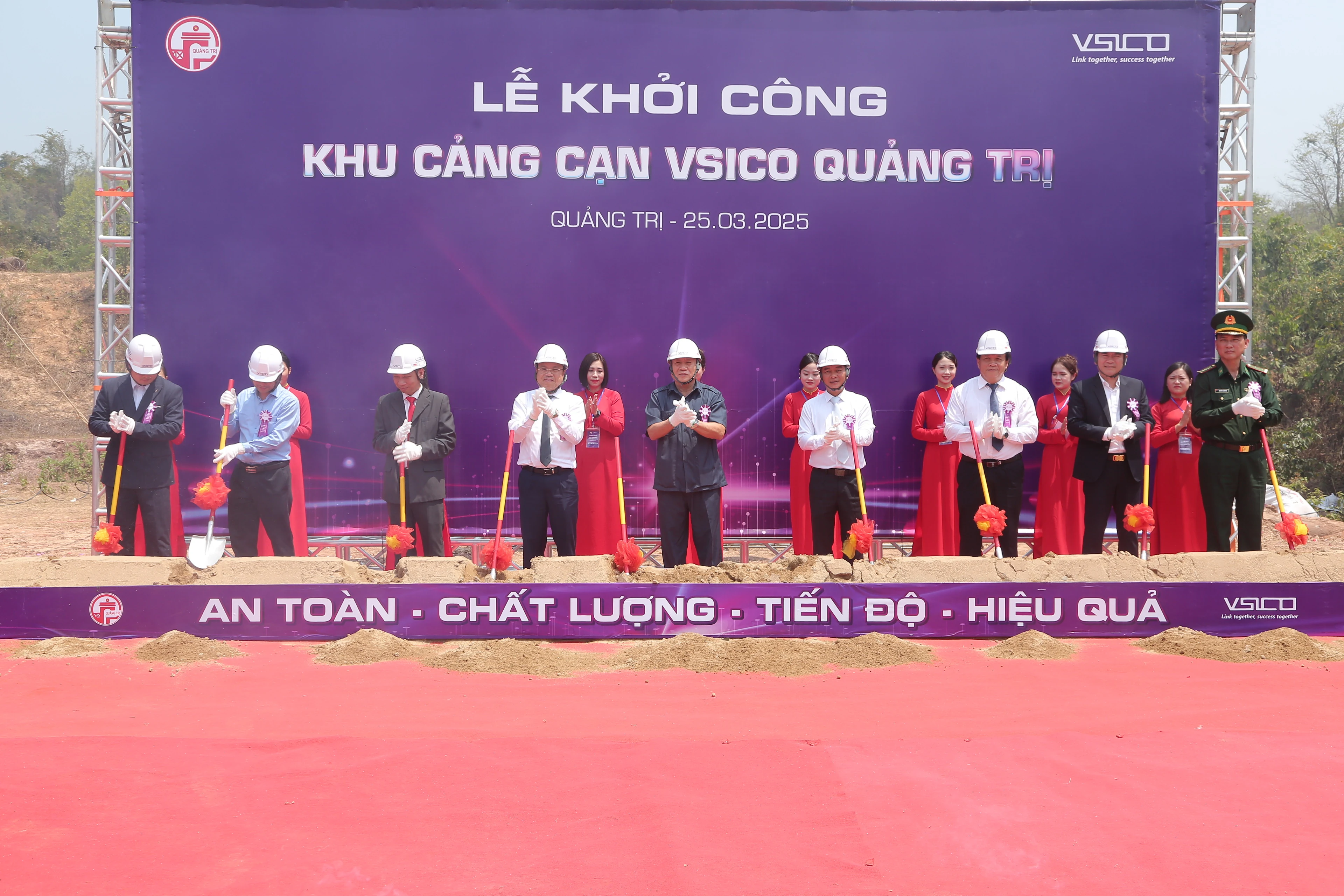 Khởi công dự án Khu Cảng cạn VSICO Quảng Trị tại Cửa khẩu quốc tế Lao Bảo