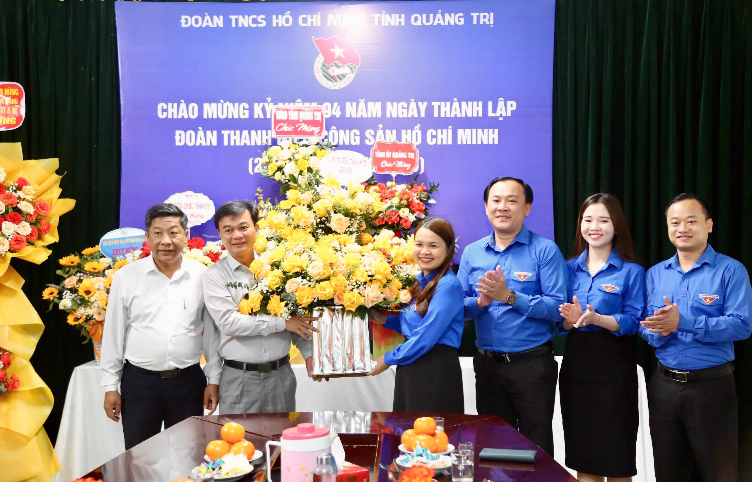 Lãnh đạo tỉnh Quảng Trị chúc mừng Tỉnh đoàn nhân 94 năm thành lập Đoàn TNCS Hồ Chí Minh