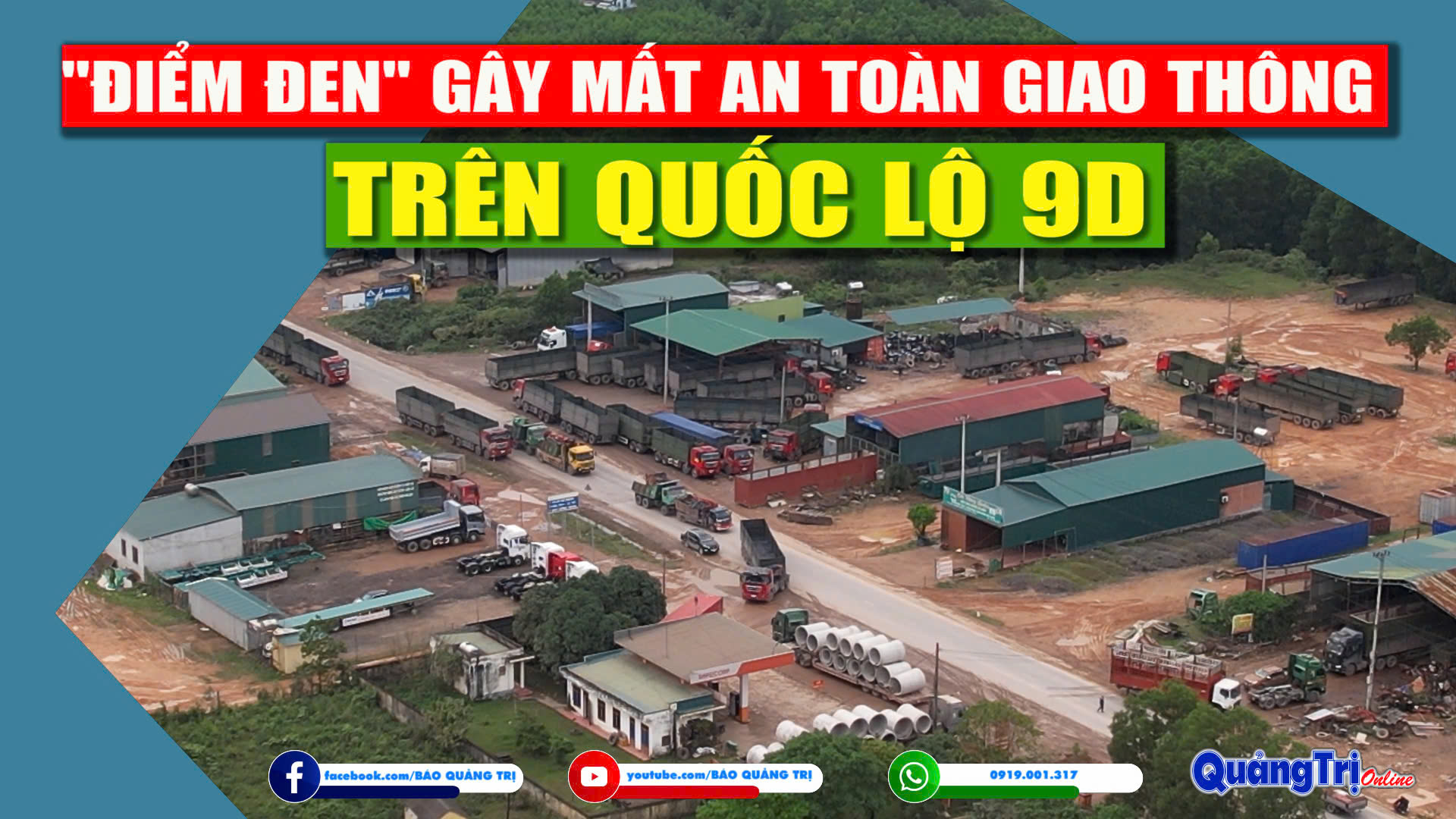 Điểm đen gây mất an toàn giao thông trên Quốc lộ 9D