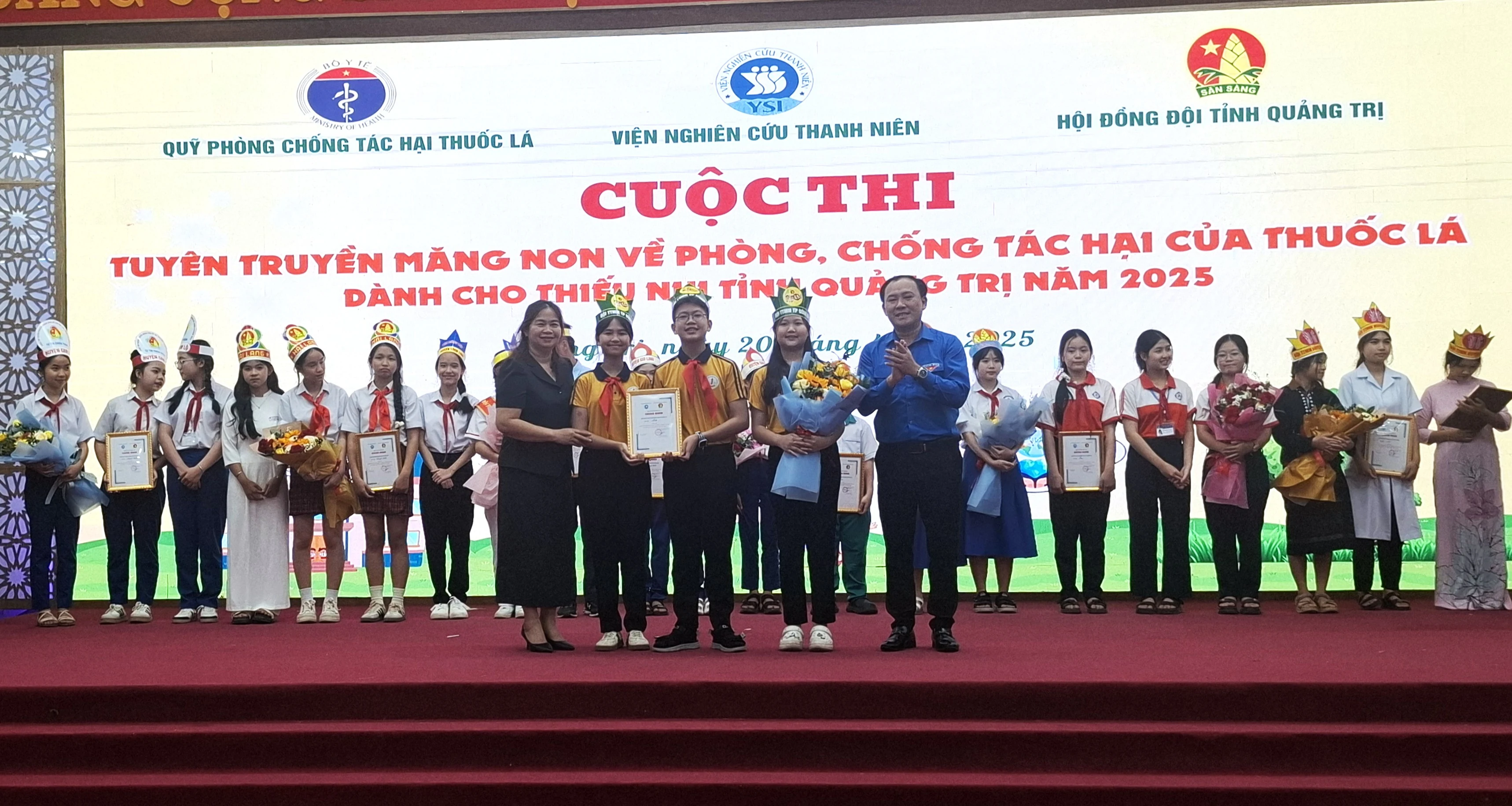 Tuyên truyền măng non về phòng, chống tác hại của thuốc lá tỉnh Quảng Trị năm 2025