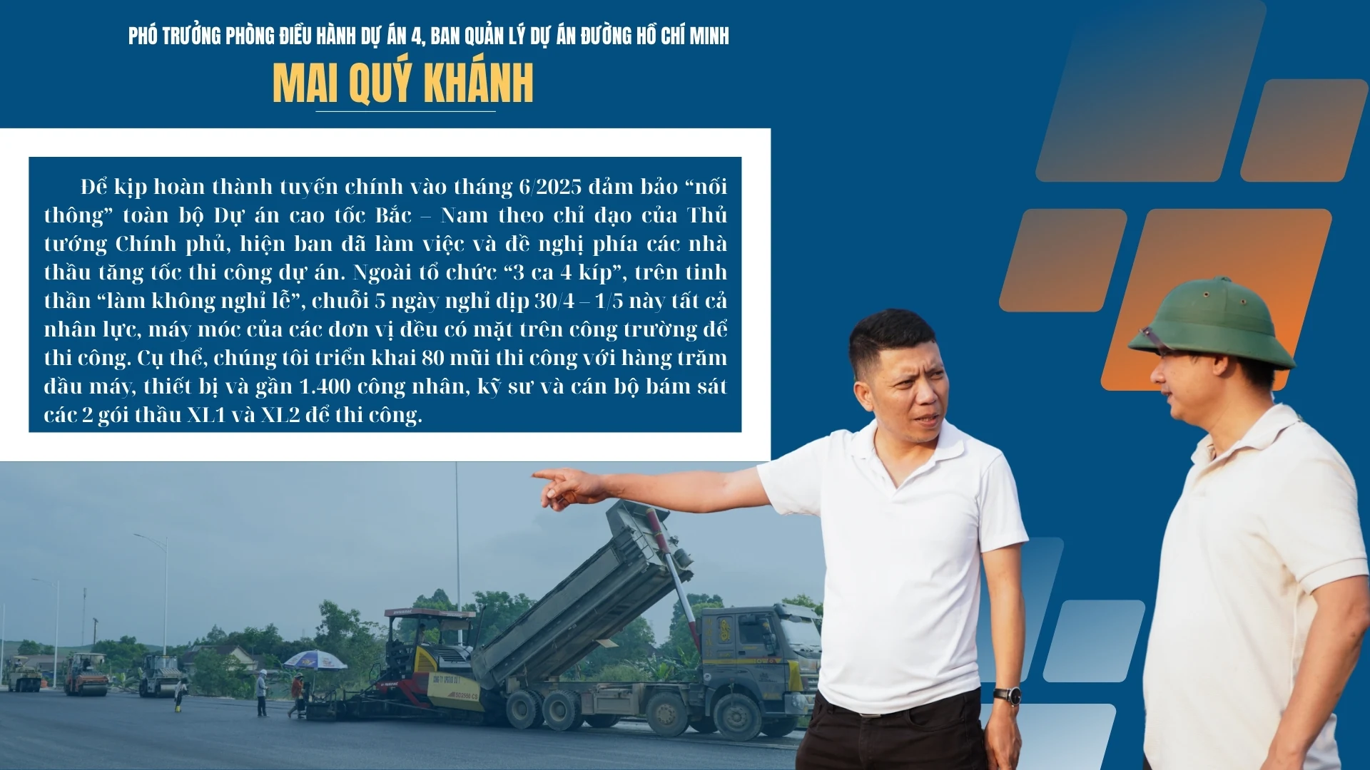 Thi công xuyên lễ để kịp “nối thông” cao tốc Bắc - Nam