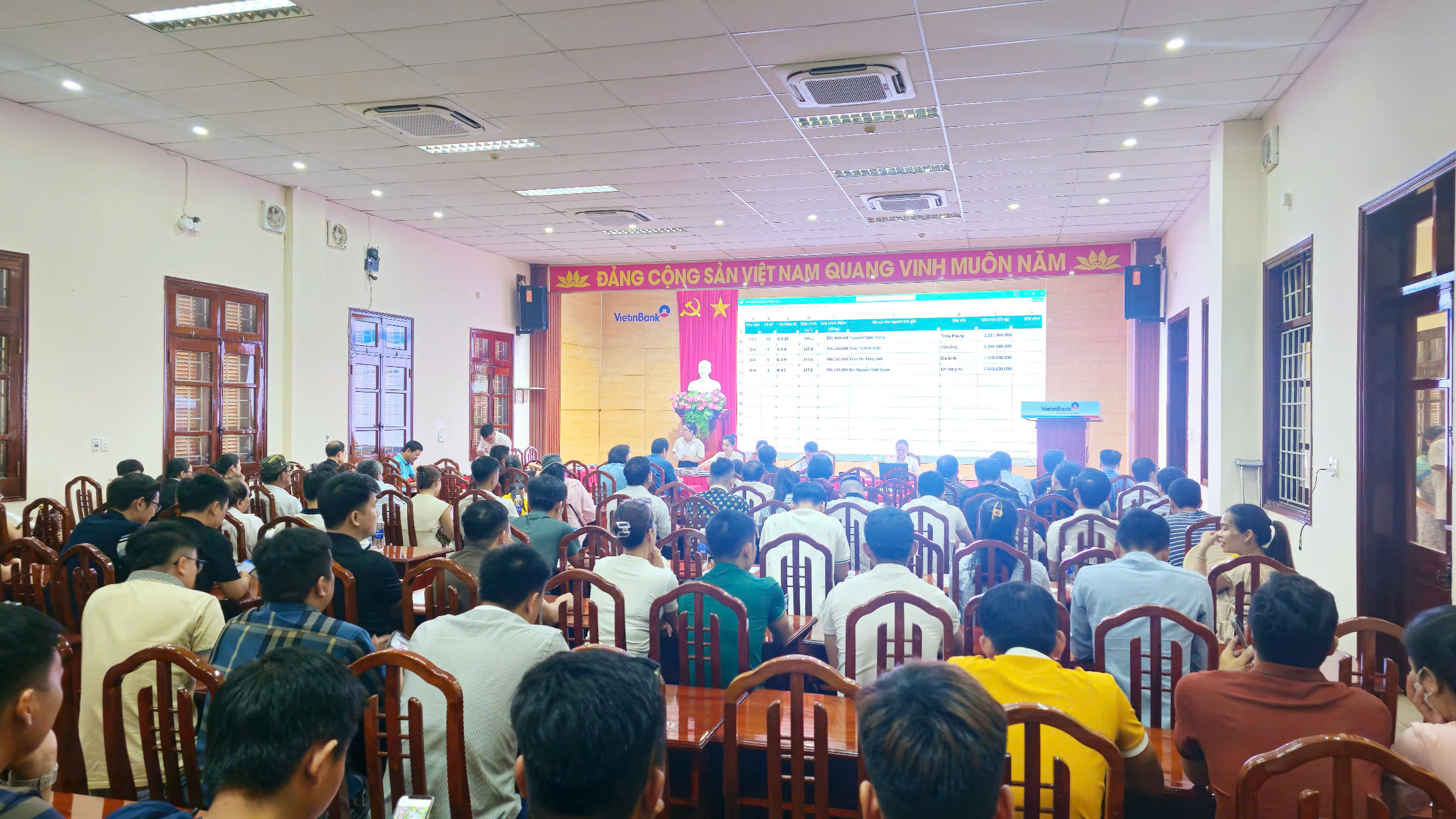 Đấu giá quyền sử dụng đất 38 lô đất với giá vượt sàn 55%