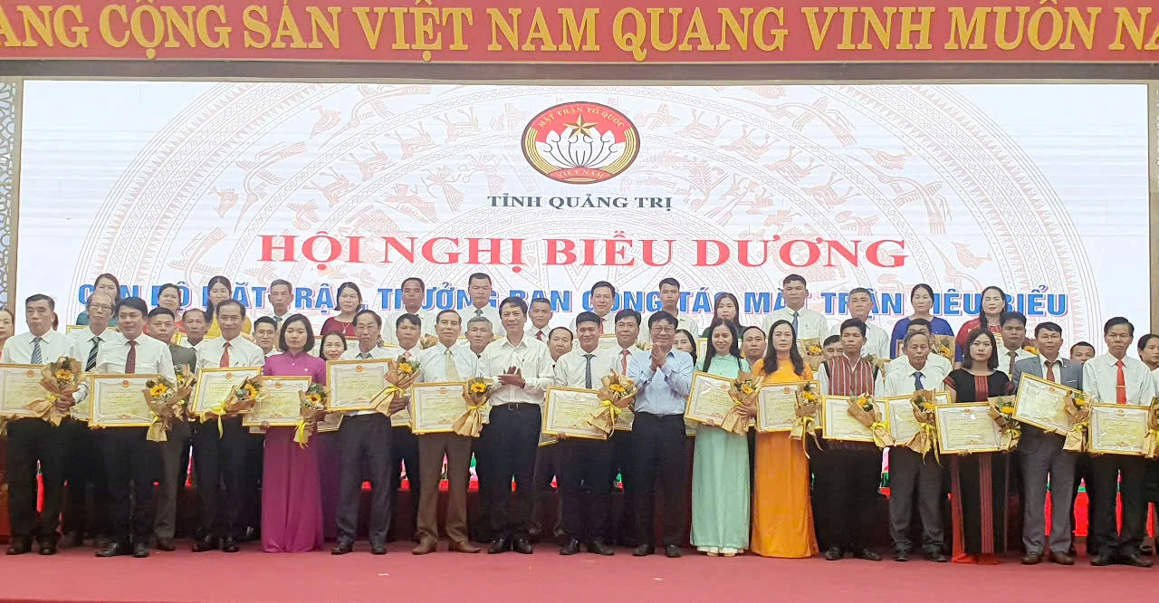 Biểu dương cán bộ mặt trận, trưởng ban công tác mặt trận tiêu biểu giai đoạn 2020-2025