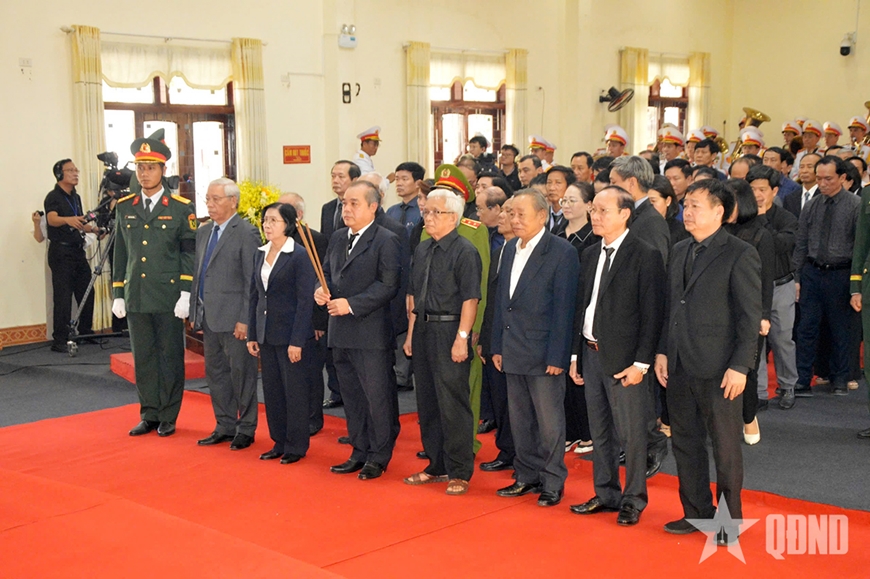 Cử hành trọng thể Lễ viếng nguyên Chủ tịch nước Trần Đức Lương