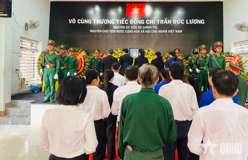 Cử hành trọng thể Lễ viếng nguyên Chủ tịch nước Trần Đức Lương