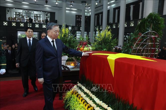 Cử hành trọng thể Lễ viếng nguyên Chủ tịch nước Trần Đức Lương