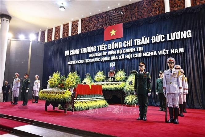 Cử hành trọng thể Lễ viếng nguyên Chủ tịch nước Trần Đức Lương