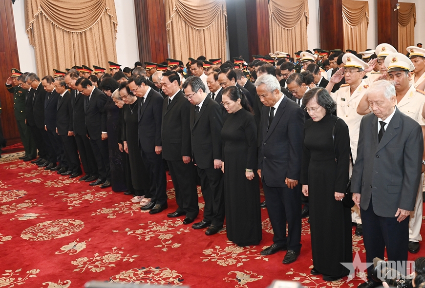 Cử hành trọng thể Lễ viếng nguyên Chủ tịch nước Trần Đức Lương