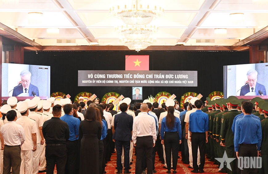 Cử hành trọng thể Lễ viếng nguyên Chủ tịch nước Trần Đức Lương