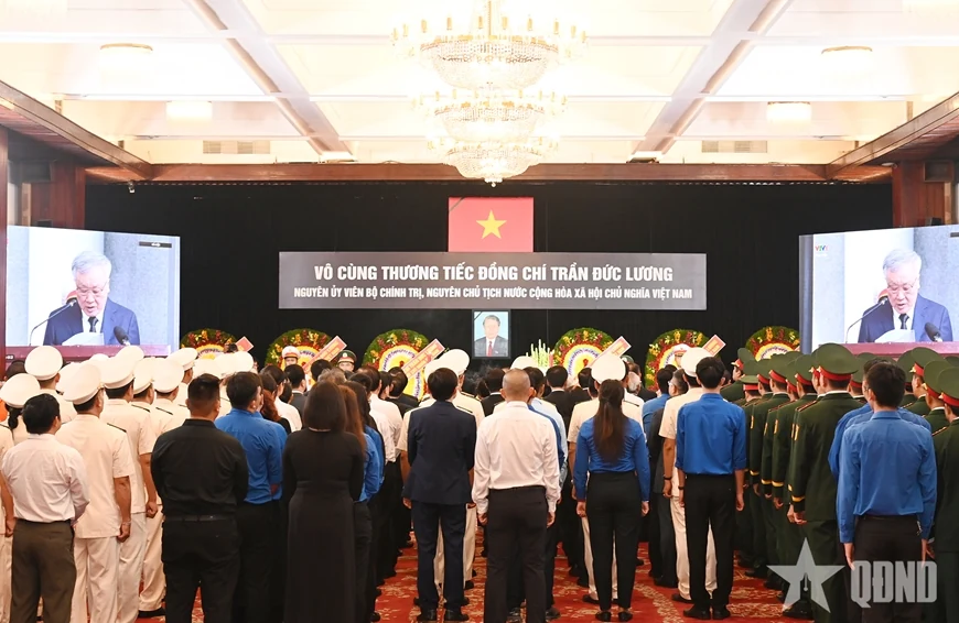 Cử hành trọng thể Lễ viếng nguyên Chủ tịch nước Trần Đức Lương