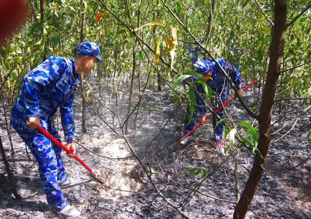 Kịp thời chữa cháy rừng trong thời điểm nắng nóng