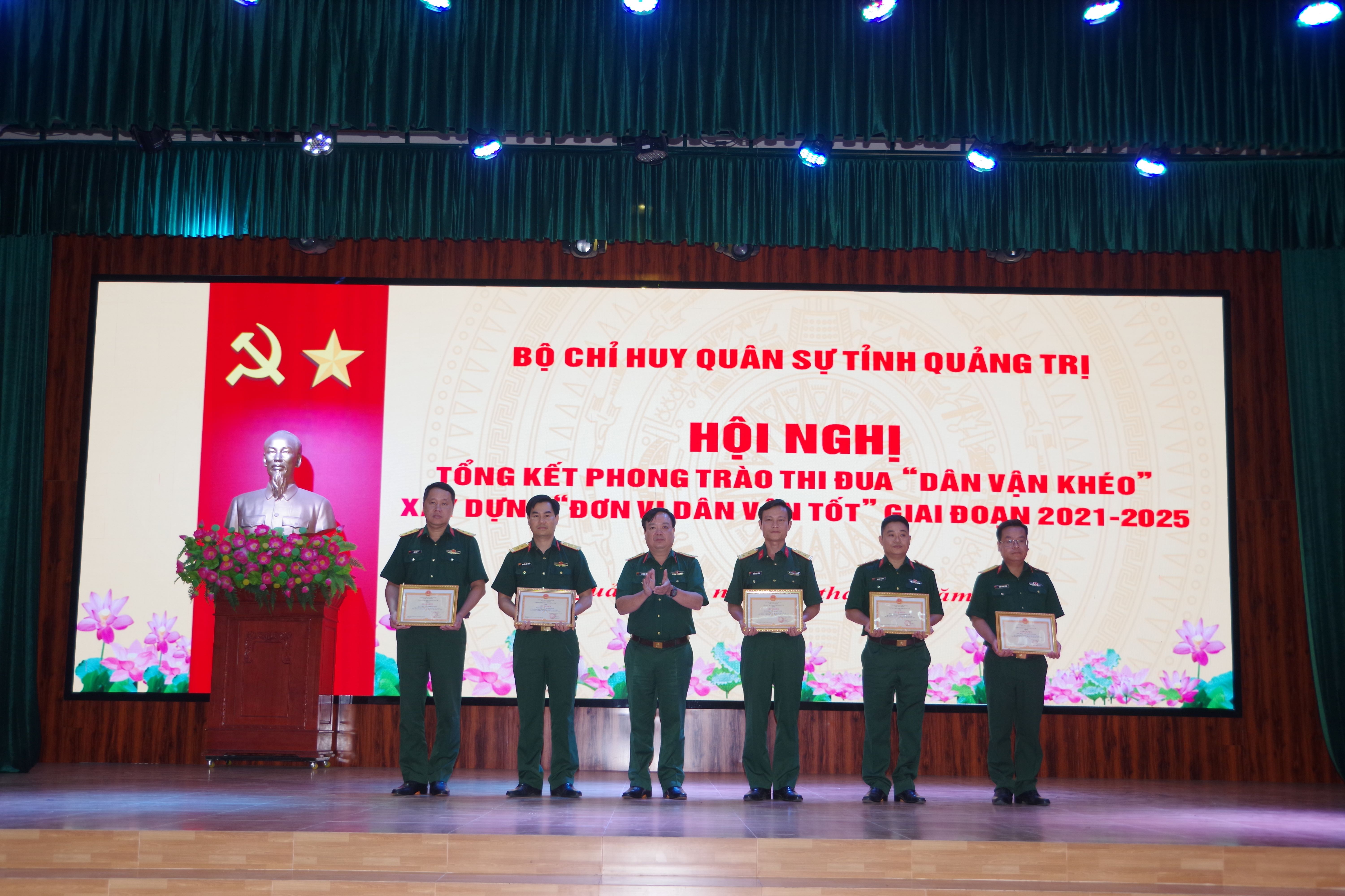 Bộ CHQS tỉnh Quảng Trị: Hội nghị tổng kết phong trào thi đua “Dân vận khéo” và xây dựng “Đơn vị dân vận tốt” giai đoạn 2021 – 2025