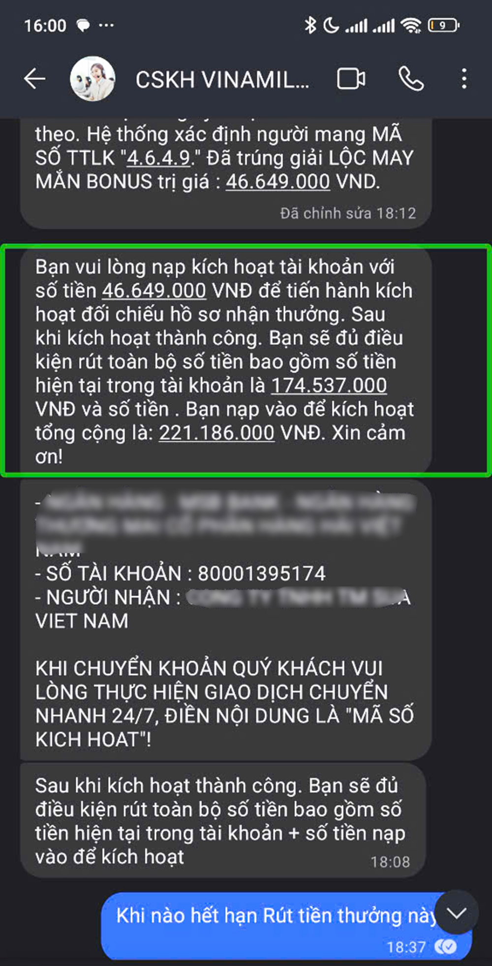 Tham gia chương trình “tiếp thị sữa online”, người phụ nữ khiếm thị bị lừa 46 triệu đồng