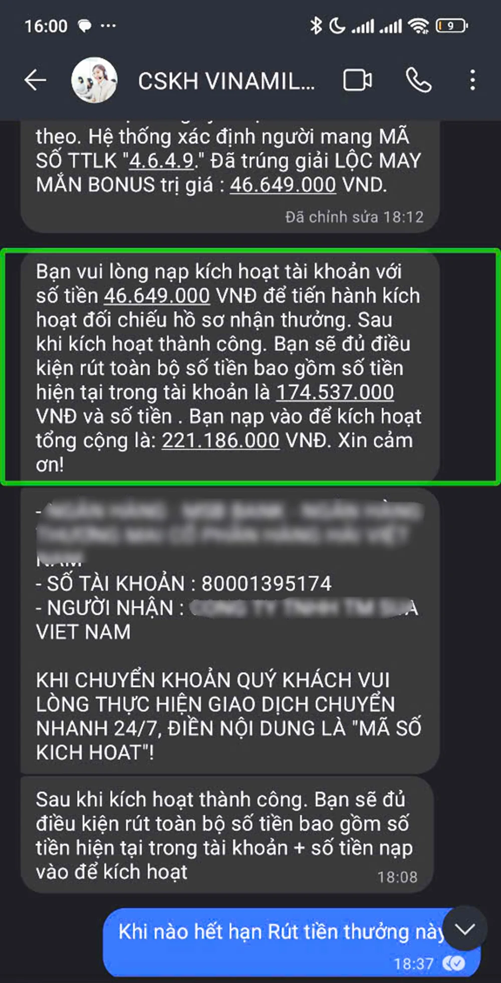Tham gia chương trình “tiếp thị sữa online”, người phụ nữ khiếm thị bị lừa 46 triệu đồng