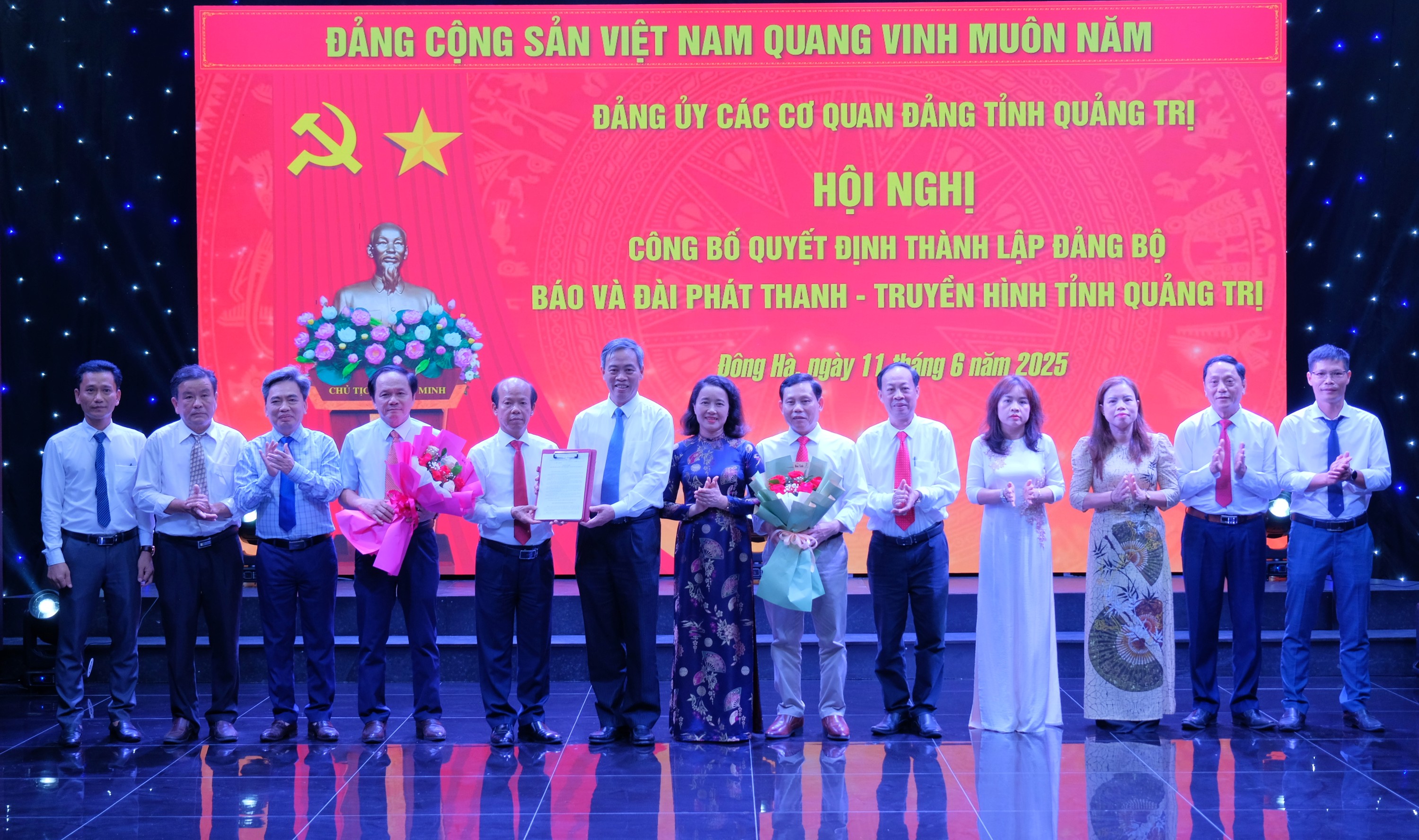 Công bố quyết định thành lập Đảng bộ Báo và Đài Phát thanh - Truyền hình tỉnh Quảng Trị