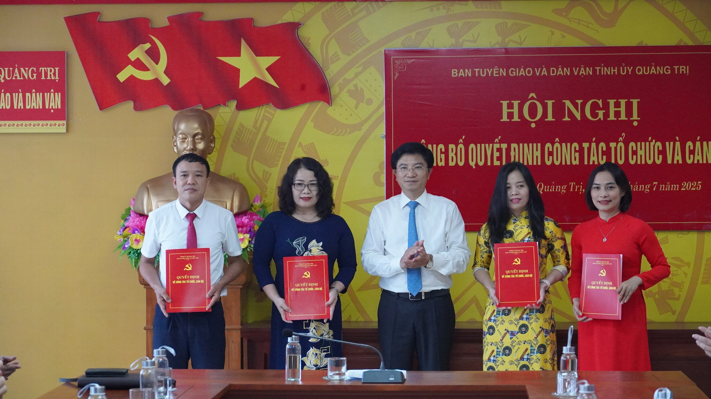 Công bố quyết định thành lập bộ máy Ban Tuyên giáo và Dân vận Tỉnh ủy Quảng Trị