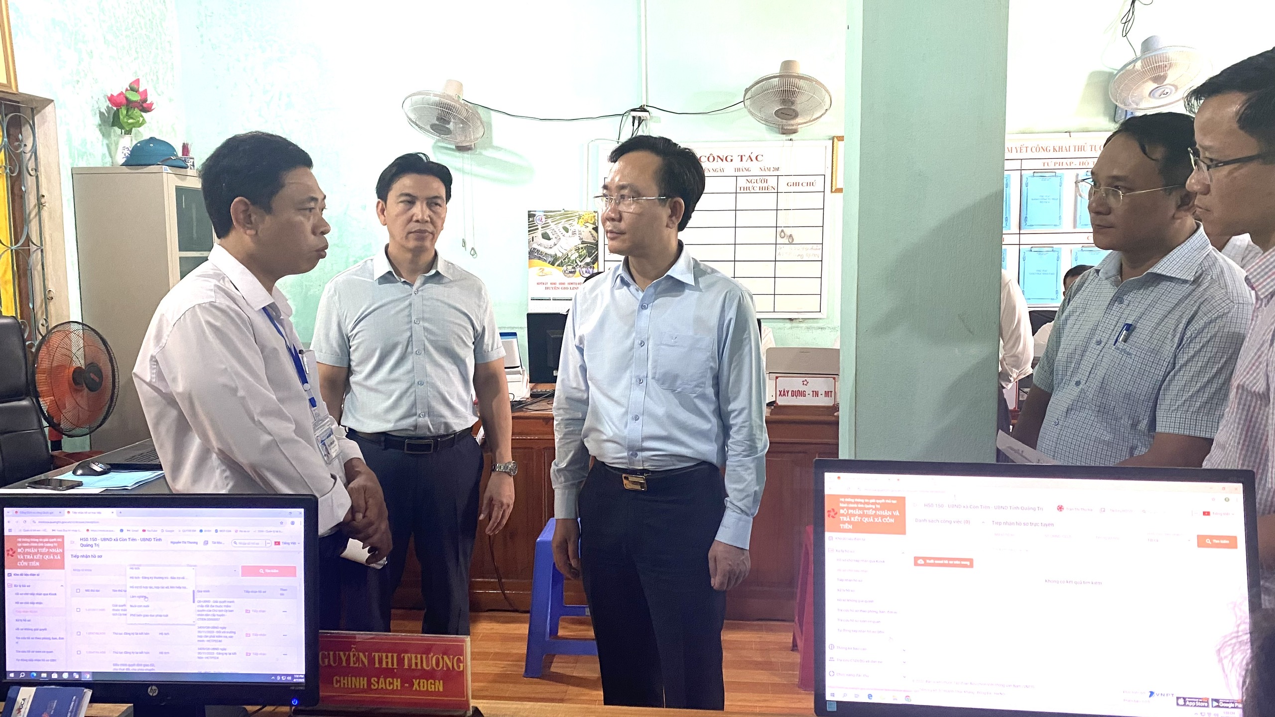 Phó Chủ tịch UBND tỉnh Hoàng Xuân Tân kiểm tra vận hành hành chính quyền 2 cấp tại các địa phương