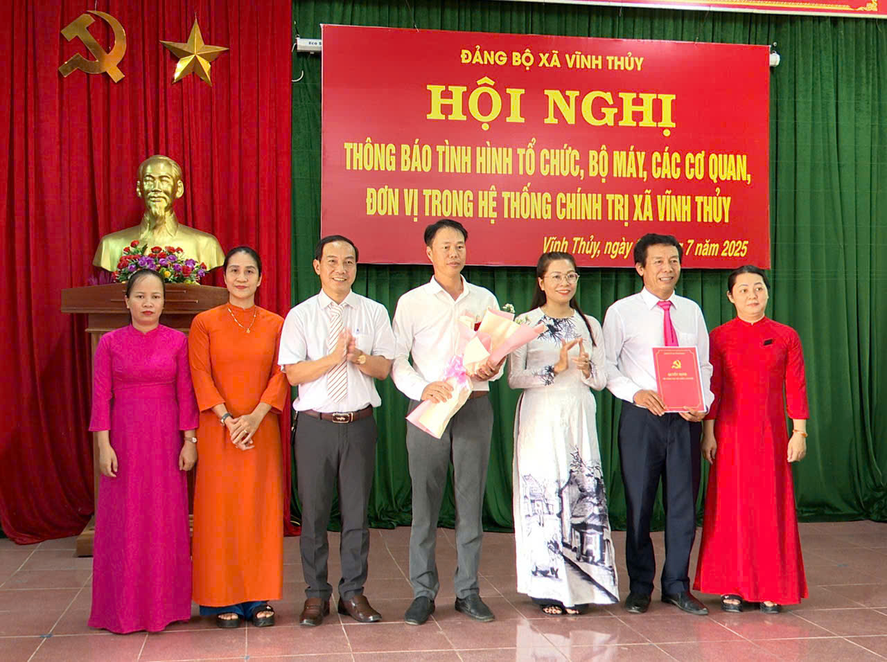 Đảng bộ xã Vĩnh Thủy tổ chức hội nghị lần thứ nhất