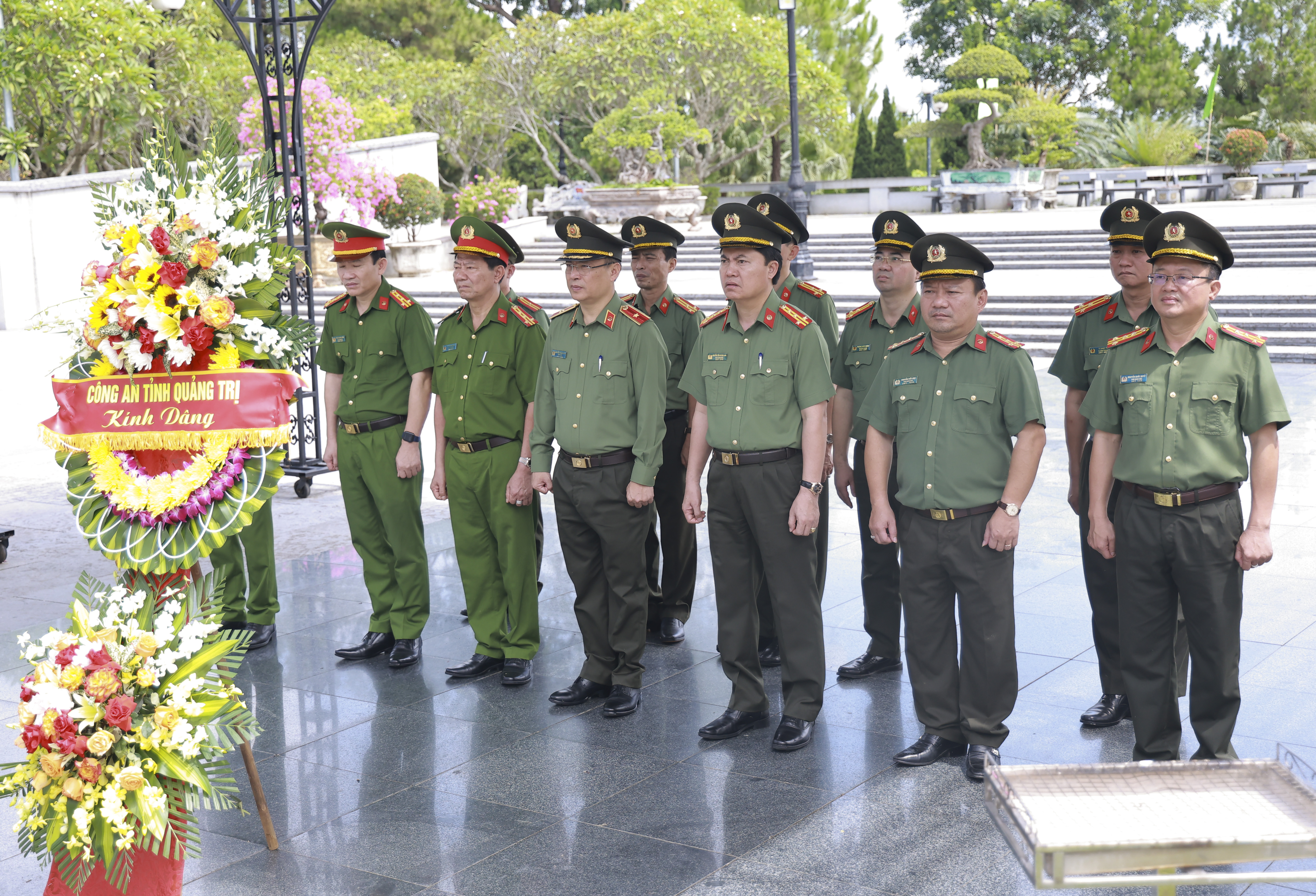 Giám đốc Công an tỉnh Nguyễn Thanh Liêm làm việc với công an các xã