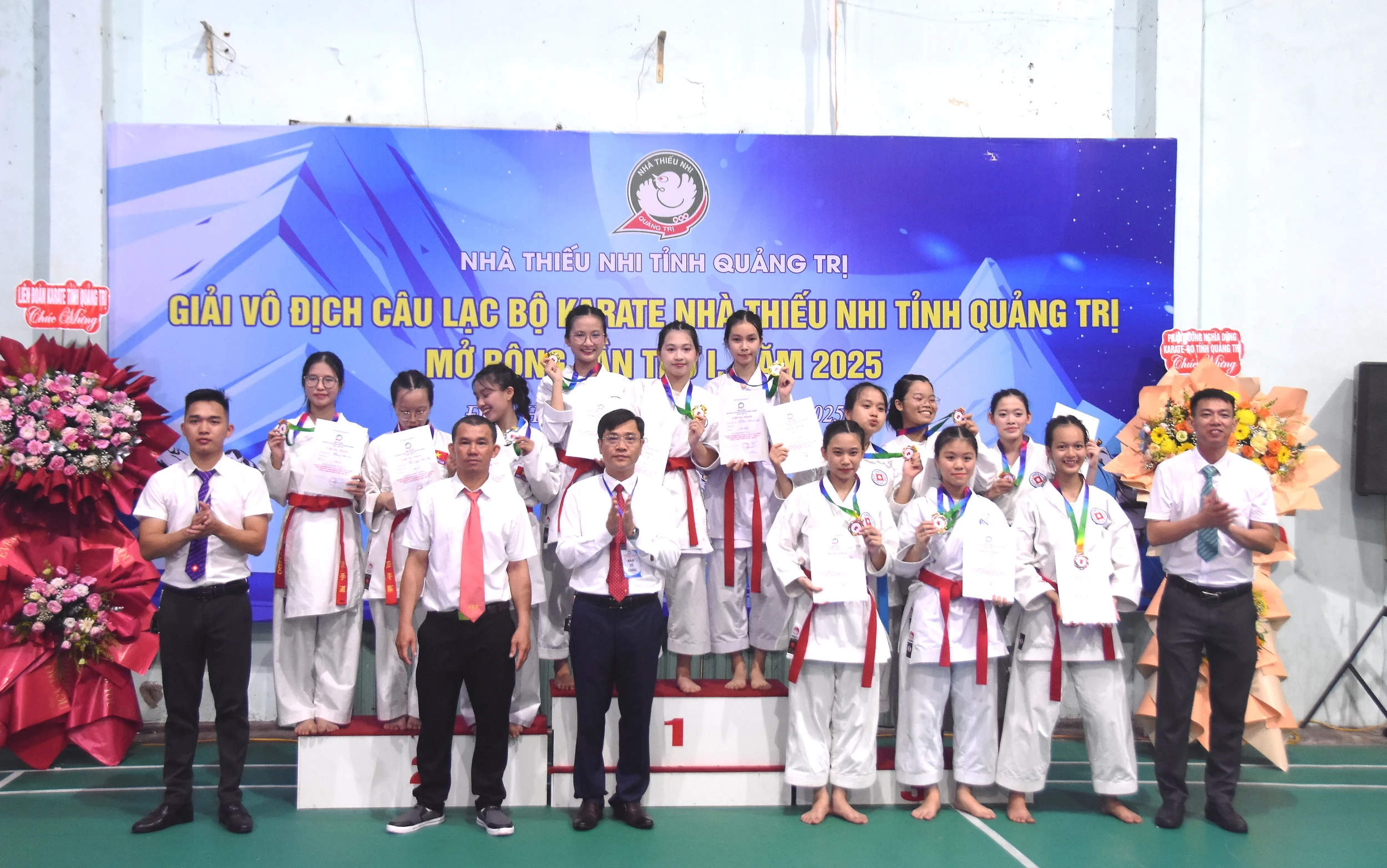 Giải vô địch CLB Karate Nhà Thiếu nhi tỉnh Quảng Trị mở rộng lần thứ I - năm 2025: Trao 46 bộ huy chương cho các VĐV đoạt giải