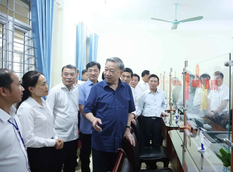 Tổng Bí thư Tô Lâm kiểm tra công tác vận hành hệ thống chính trị xã Si Pa Phìn