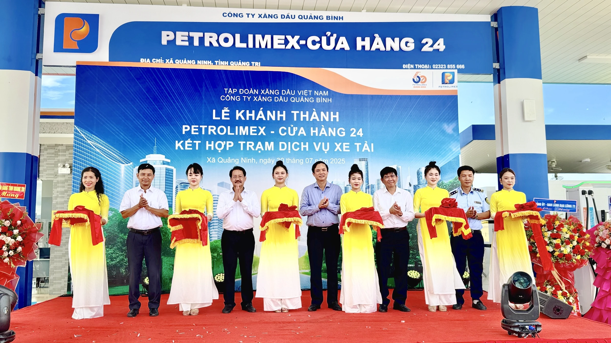 Khánh thành Petrolimex - Cửa hàng 24 kết hợp Trạm dịch vụ xe tải trên tuyến đường tránh Quốc lộ 1