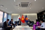 Quang Tri delegation continues their visit and work in South Korea