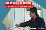 Bất an vì nhà rạn nứt do thi công cao tốc Vạn Ninh - Cam Lộ