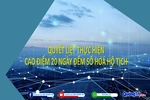 Quyết liệt thực hiện cao điểm 20 ngày đêm số hóa hộ tịch