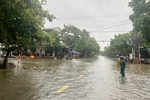 TP Đông Hà: Mưa tiếp tục nặng hạt gây ngập cục bộ nhiều đoạn đường, lúa, hoa màu và Đập tràn Đại Độ 1