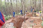 Quy tập 3 hài cốt liệt sĩ tại Bản Chùa