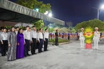 Lễ dâng hương, thắp nến tri ân tại Nghĩa trang liệt sĩ Ba Dốc