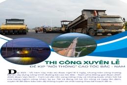 Thi công xuyên lễ để kịp “nối thông” cao tốc Bắc - Nam