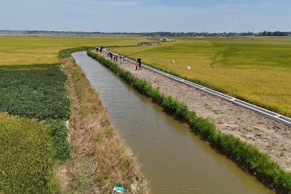 US organization-funded irrigation system benefits Hai Lang farmers