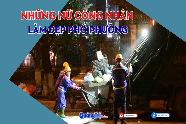 Những nữ công nhân làm đẹp phố phường