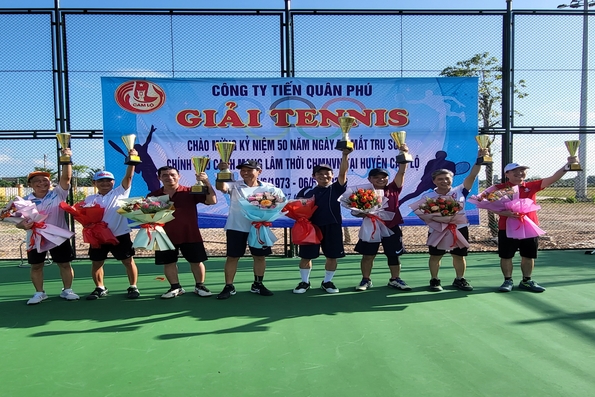 Cam Lộ: Giải tennis chào mừng kỷ niệm 50 năm ngày ra mắt Trụ sở Chính phủ Cách mạng lâm thời Cộng hòa miền nam Việt Nam