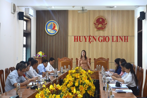 Ban Văn hoá - Xã hội HĐND tỉnh làm việc với huyện Gio Linh