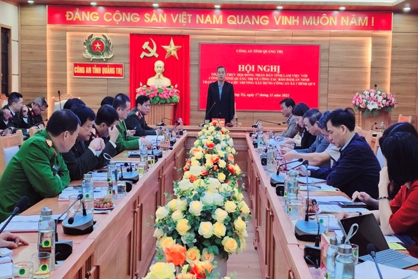 Thường trực HĐND tỉnh làm việc với Công an tỉnh về nhiệm vụ công tác năm 2023
