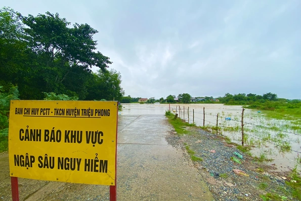 Huyện Triệu Phong: Chủ động triển khai các biện pháp phòng chống mưa lũ