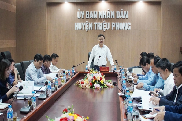 UBND tỉnh nghe báo cáo nội dung Đồ án quy hoạch xây dựng vùng huyện Triệu Phong