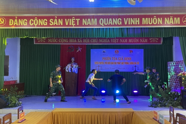 Tổ chức “Phiên toà giả định” tuyên truyền pháp luật về phòng chống ma túy cho đoàn viên, thanh niên